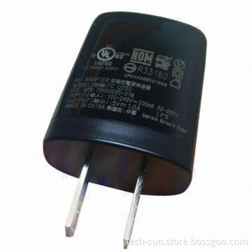 Black and White US to European Plug or US Plug Universal Travel Adapter for HTC Phone